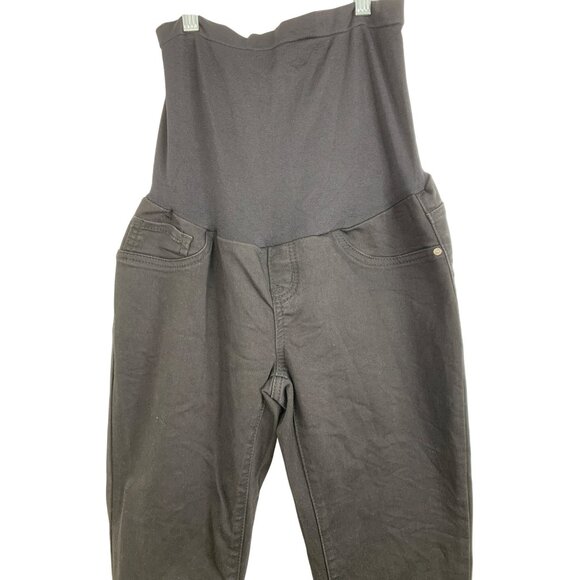 Sandpiper Maternity Skinny Black Jeans Size L EUC RFF10514 - Picture 4 of 7